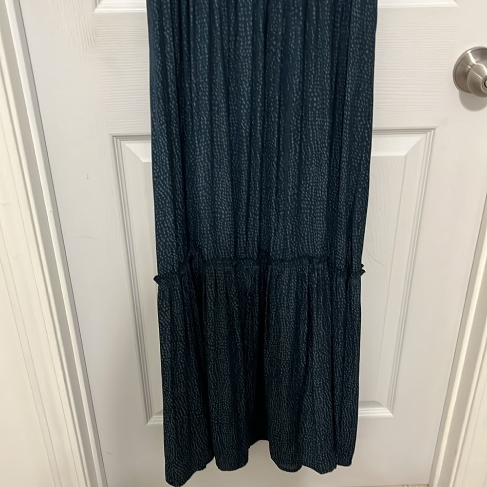On 34th short sleeve blue dress with tie in the front size medium - Picture 9 of 12